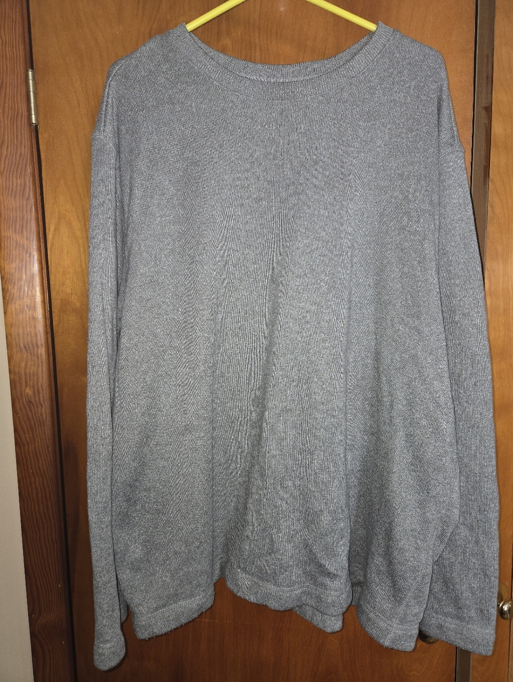 Van Heusen Heather Gray Crewneck Fleece Lined Sweater - 2XLT